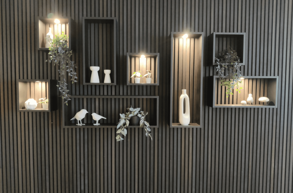 Decoratieve ontvangstwand bij BCN vergaderlocatie Utrecht CS