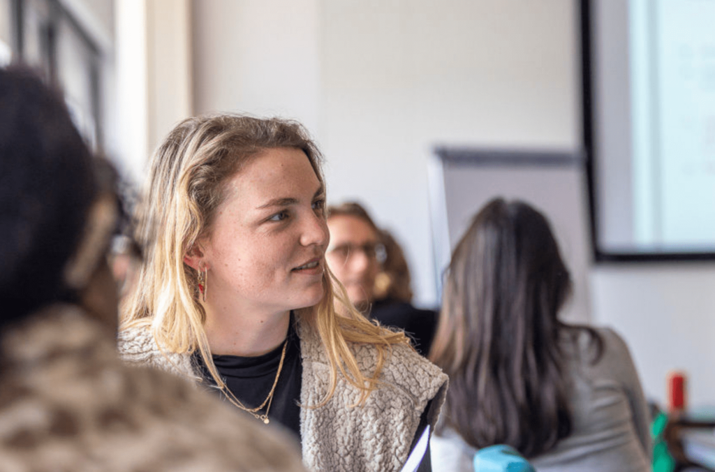 Deelnemer tijdens training bij BCN vergaderlocatie Utrecht CS